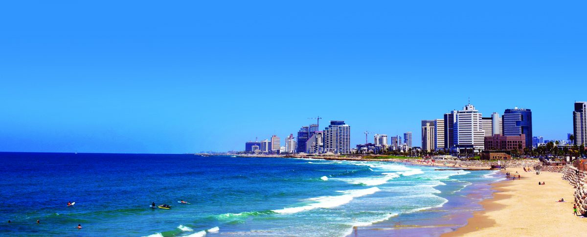 praias urbanas de Tel Aviv estão entre as melhores do mundo