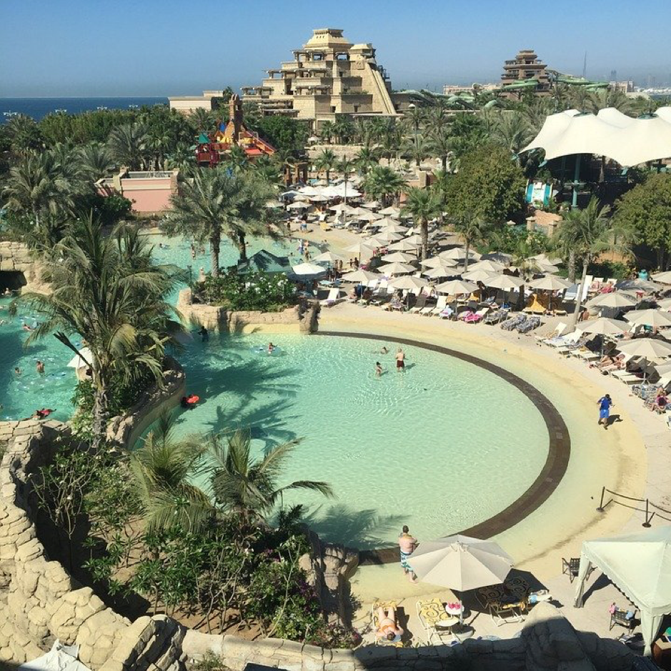 Aquaventure, o maior parque aquático do Médio Oriente: