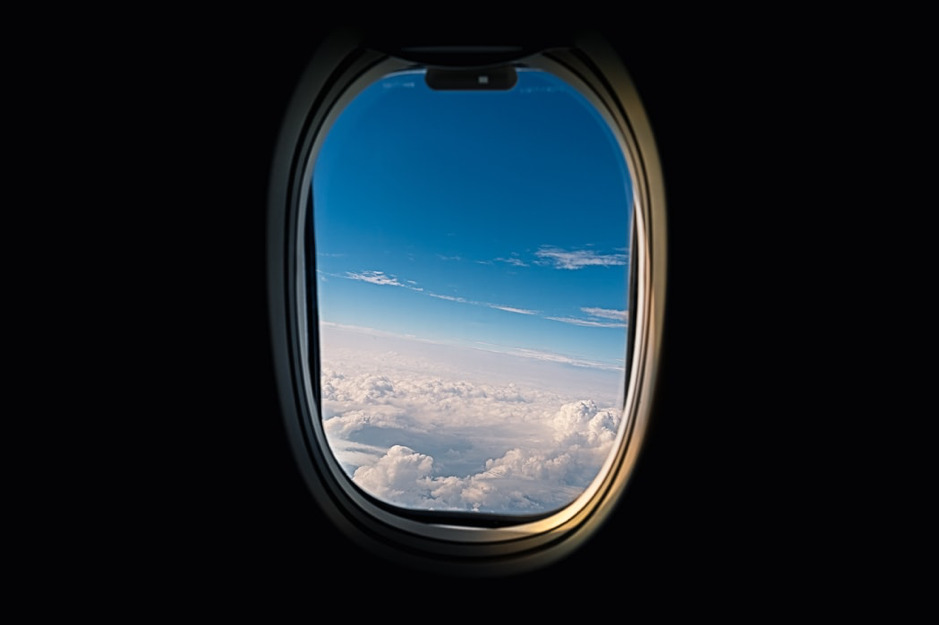 janela de avião