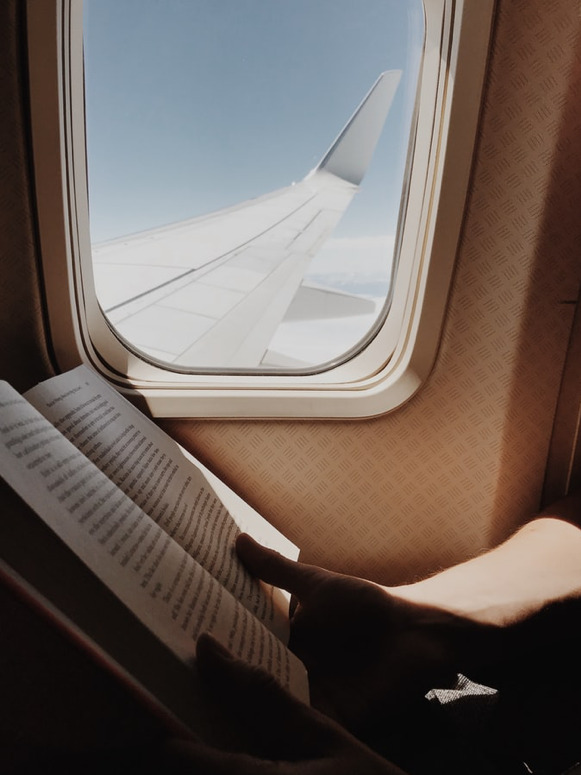 Um livro para ler no avião
