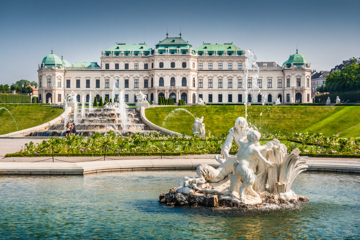 Beautiful,View,Of,Famous,Schloss,Belvedere,,Built,By,Johann,Lukas