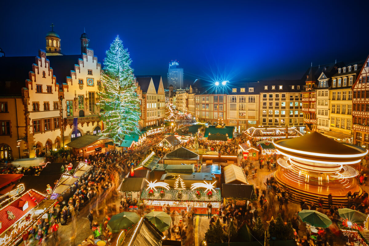 Traditional,Christmas,Market,In,The,Historic,Center,Of,Frankfurt,,Germany