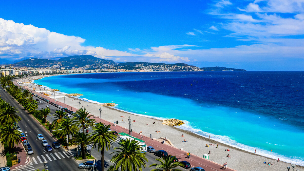 View,Of,The,Beach,In,The,City,Of,Nice,,France