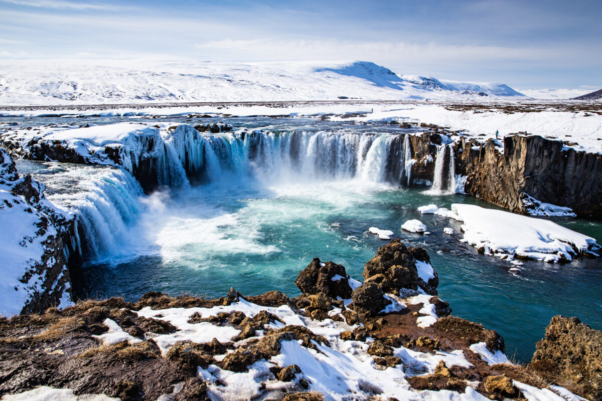 Scenic,View,Of,Godafoss,,Iceland,,In,Early,Spring,In,April