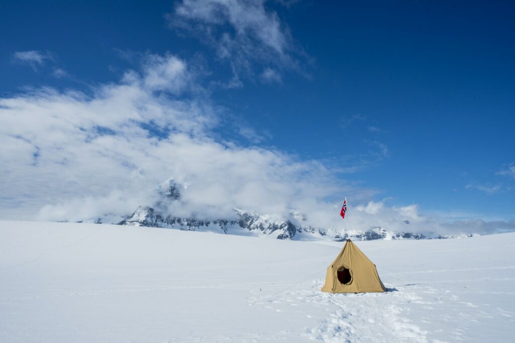 Acampar na Antártida