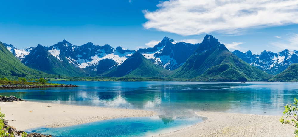 ilhas lofoten, noruega, praias com a areia mais branca do mundo