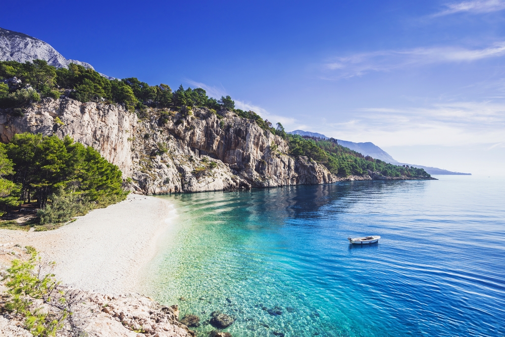 Praia Nugal, Makarska, Croácia, praias mais bonitas da europa