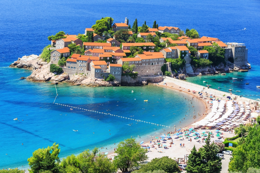 Sveti Stefan, Montenegro, praias mais bonitas da europa